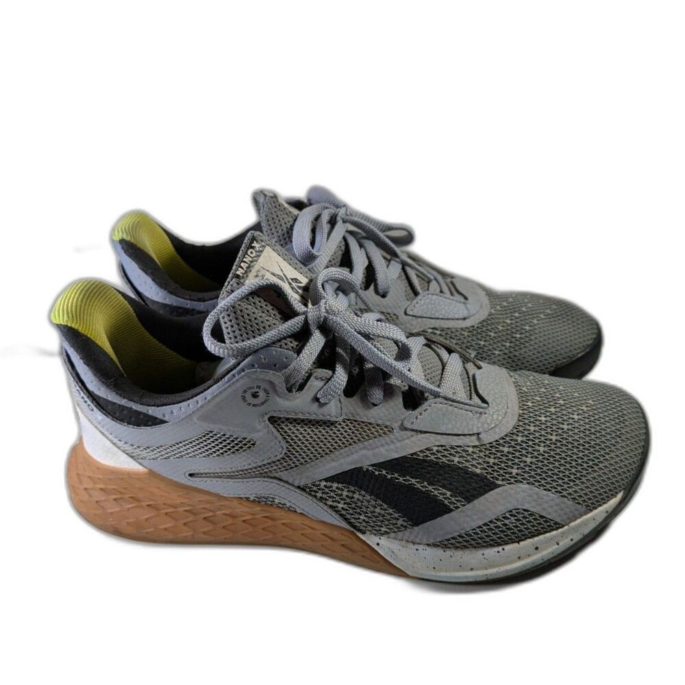 Reebok Nano X Cross Training Sneakers Gray/Black Gum Sole Men’s 10 | Stable Gym